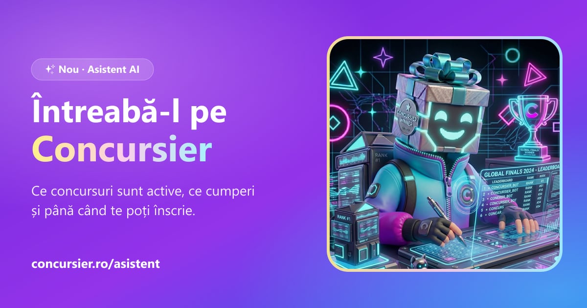 Asistent AI pentru Concursuri — Întreabă-l pe Concursier | Concursier